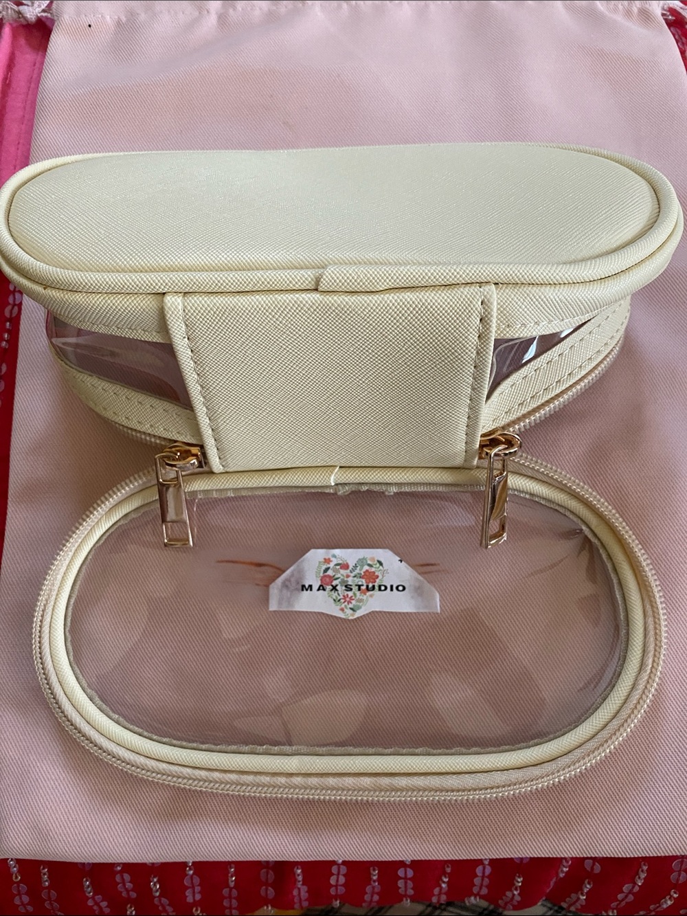 Max Studio Make Up Bag Double Zip